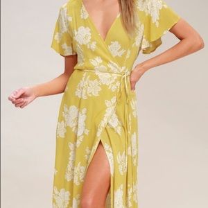 Lulus Wrap Maxi Dress - New with Tags - Size Small